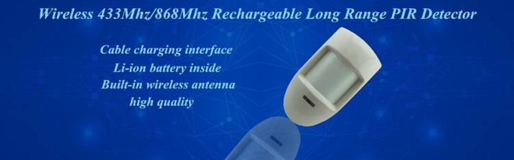 EB-191 Wireless 433Mhz/868Mhz Rechargeable Long Range PIR Detector